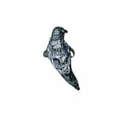 Parrot Ring Oxidised Silver